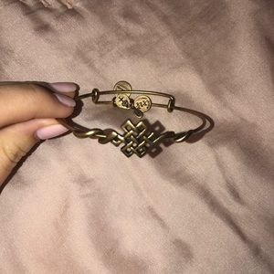 alex and ani brass bracelet